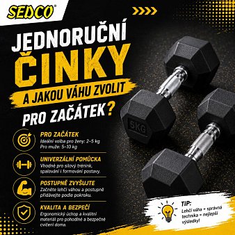 Jednoruční činky a jakou váhu zvolit pro začátek