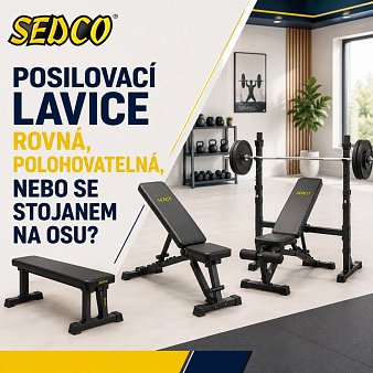 Posilovací lavice rovná, polohovatelná, nebo se stojanem na osu?