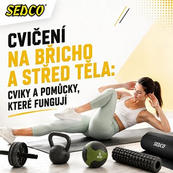 Cvičení na břicho a střed těla: cviky a pomůcky, které fungují