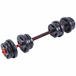 Činky nakládací spojovací P2I HYBRID - sada 2x10 kg / 1x20 kg